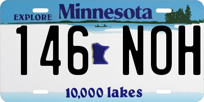 MN license plate 146NOH