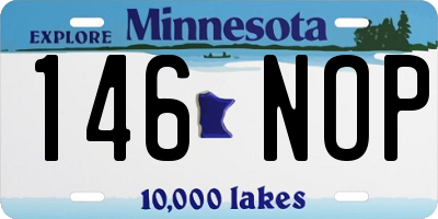 MN license plate 146NOP