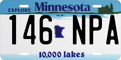 MN license plate 146NPA