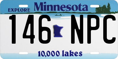 MN license plate 146NPC