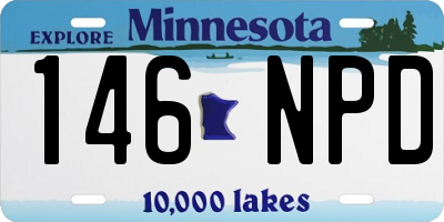 MN license plate 146NPD