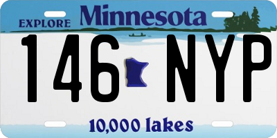 MN license plate 146NYP
