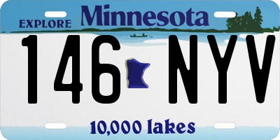 MN license plate 146NYV