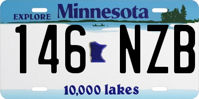 MN license plate 146NZB