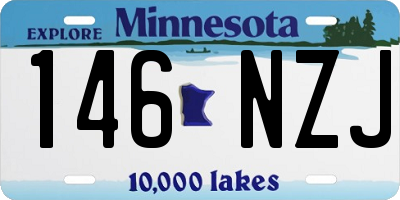 MN license plate 146NZJ