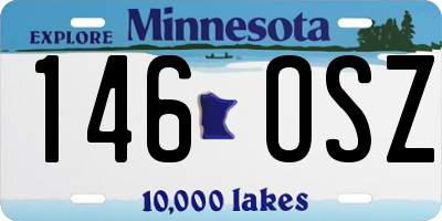 MN license plate 146OSZ