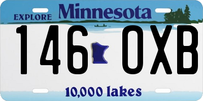 MN license plate 146OXB