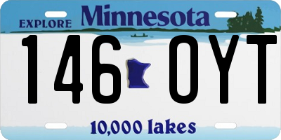 MN license plate 146OYT