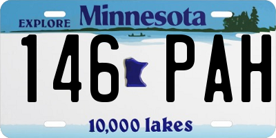 MN license plate 146PAH
