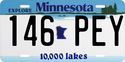 MN license plate 146PEY