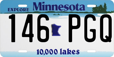 MN license plate 146PGQ