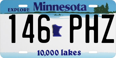 MN license plate 146PHZ