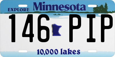 MN license plate 146PIP