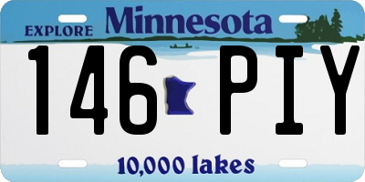 MN license plate 146PIY