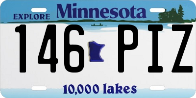 MN license plate 146PIZ