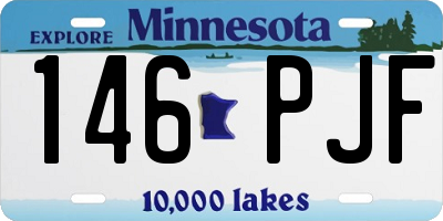 MN license plate 146PJF