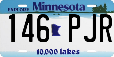 MN license plate 146PJR