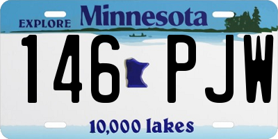 MN license plate 146PJW