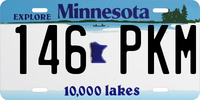 MN license plate 146PKM