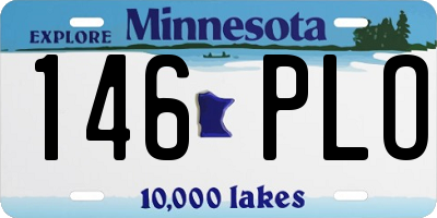 MN license plate 146PLO