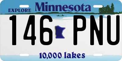MN license plate 146PNU