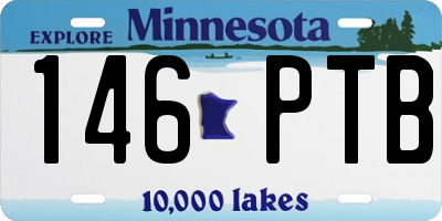 MN license plate 146PTB