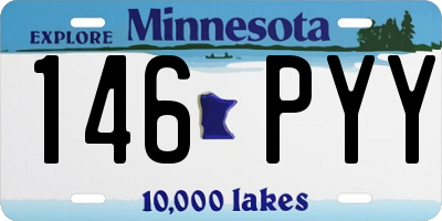 MN license plate 146PYY
