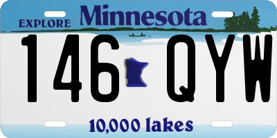 MN license plate 146QYW