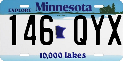 MN license plate 146QYX