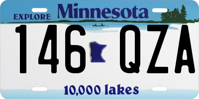 MN license plate 146QZA