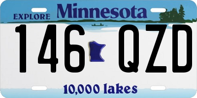 MN license plate 146QZD