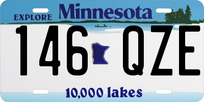 MN license plate 146QZE