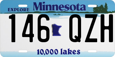 MN license plate 146QZH