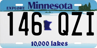 MN license plate 146QZI