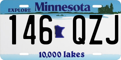 MN license plate 146QZJ