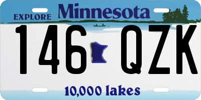 MN license plate 146QZK