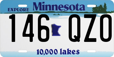 MN license plate 146QZO