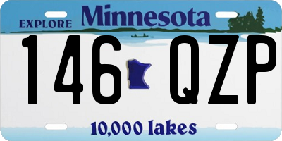MN license plate 146QZP