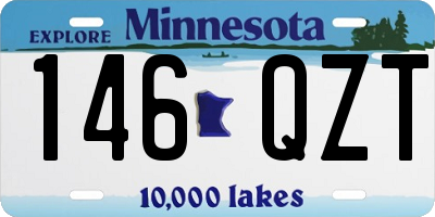 MN license plate 146QZT