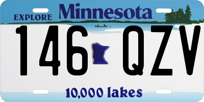 MN license plate 146QZV