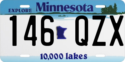 MN license plate 146QZX