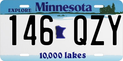MN license plate 146QZY