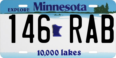 MN license plate 146RAB