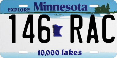 MN license plate 146RAC