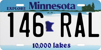 MN license plate 146RAL