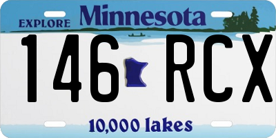 MN license plate 146RCX