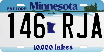 MN license plate 146RJA