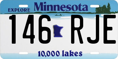 MN license plate 146RJE