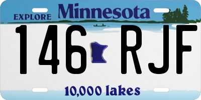 MN license plate 146RJF