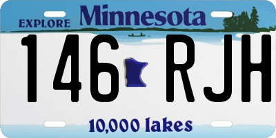 MN license plate 146RJH